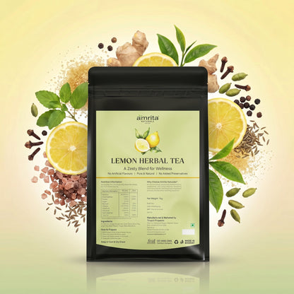 Lemon Herbal Daily Tea Amrita Naturals