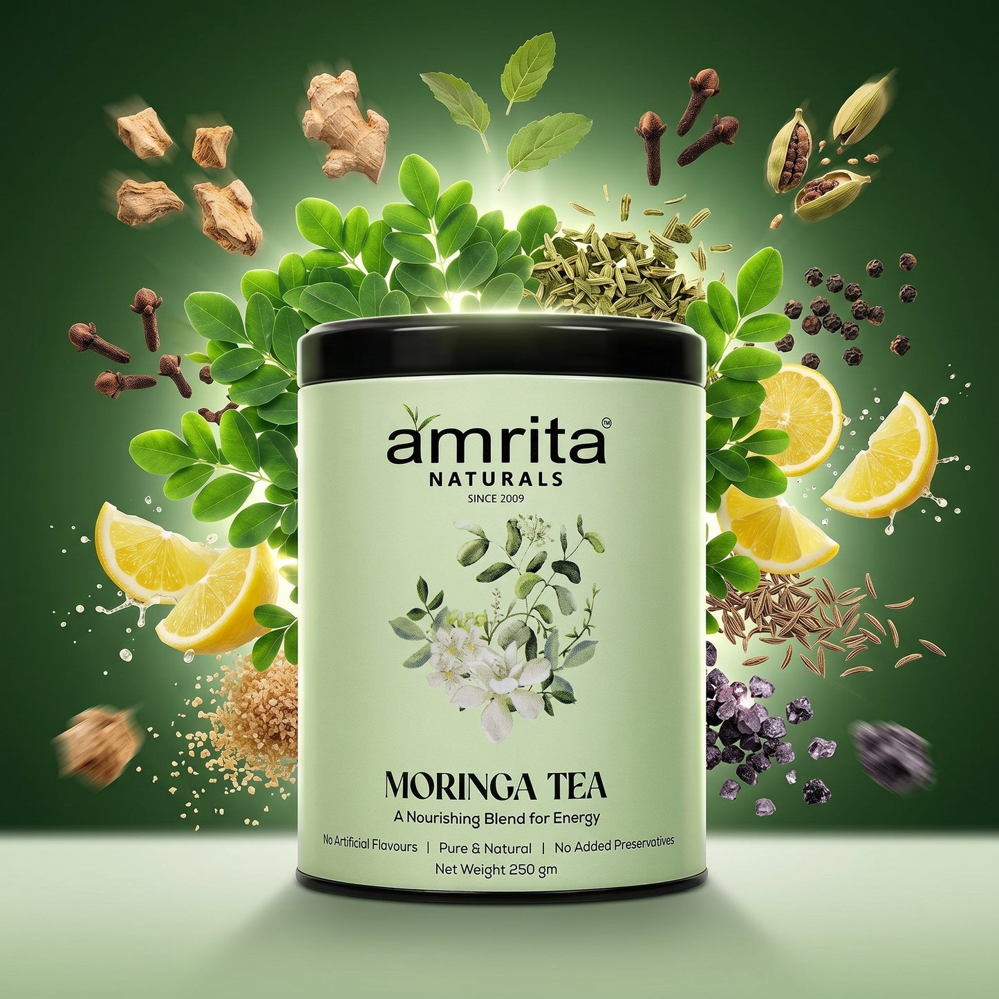 Moringa Green Vitality Tea Amrita Naturals