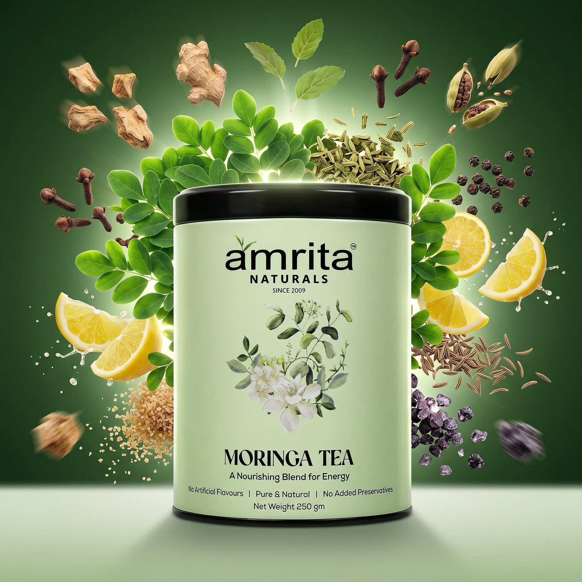 Moringa Green Vitality Tea Amrita Naturals