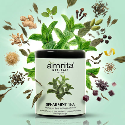 Spearmint Calm Herbal Tea Amrita Naturals