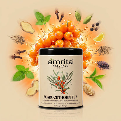 Seabuckthorn Vital Glow Tea with 10 Herbs Amrita Naturals
