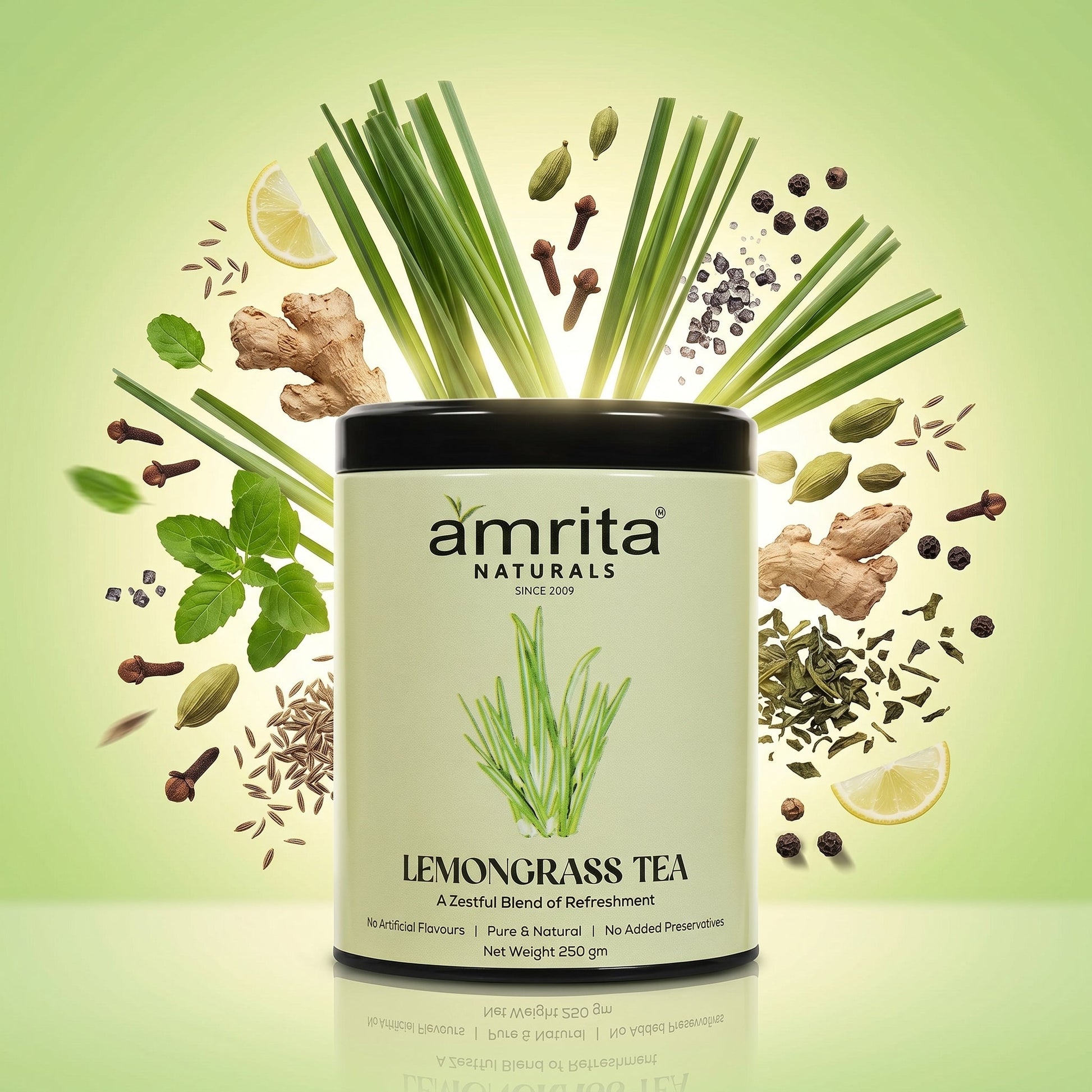 Lemongrass Refresh Herbal Tea Amrita Naturals