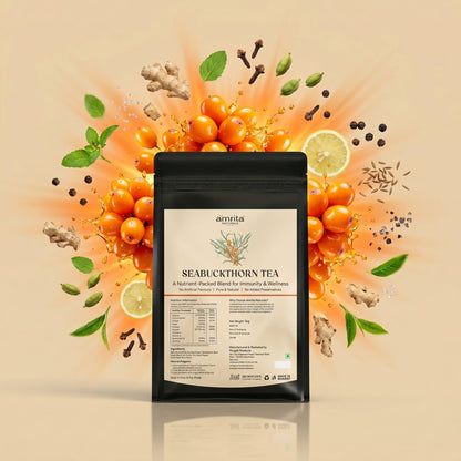 Seabuckthorn Vital Glow Tea with 10 Herbs Amrita Naturals