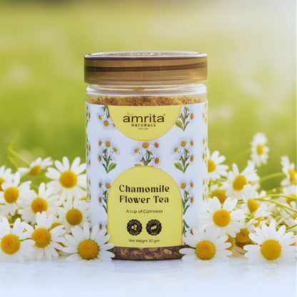 Chamomile Calm Flower Tea Amrita Naturals