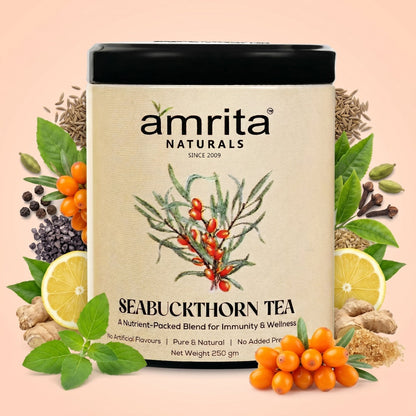 Seabuckthorn Vital Glow Tea with 10 Herbs Amrita Naturals