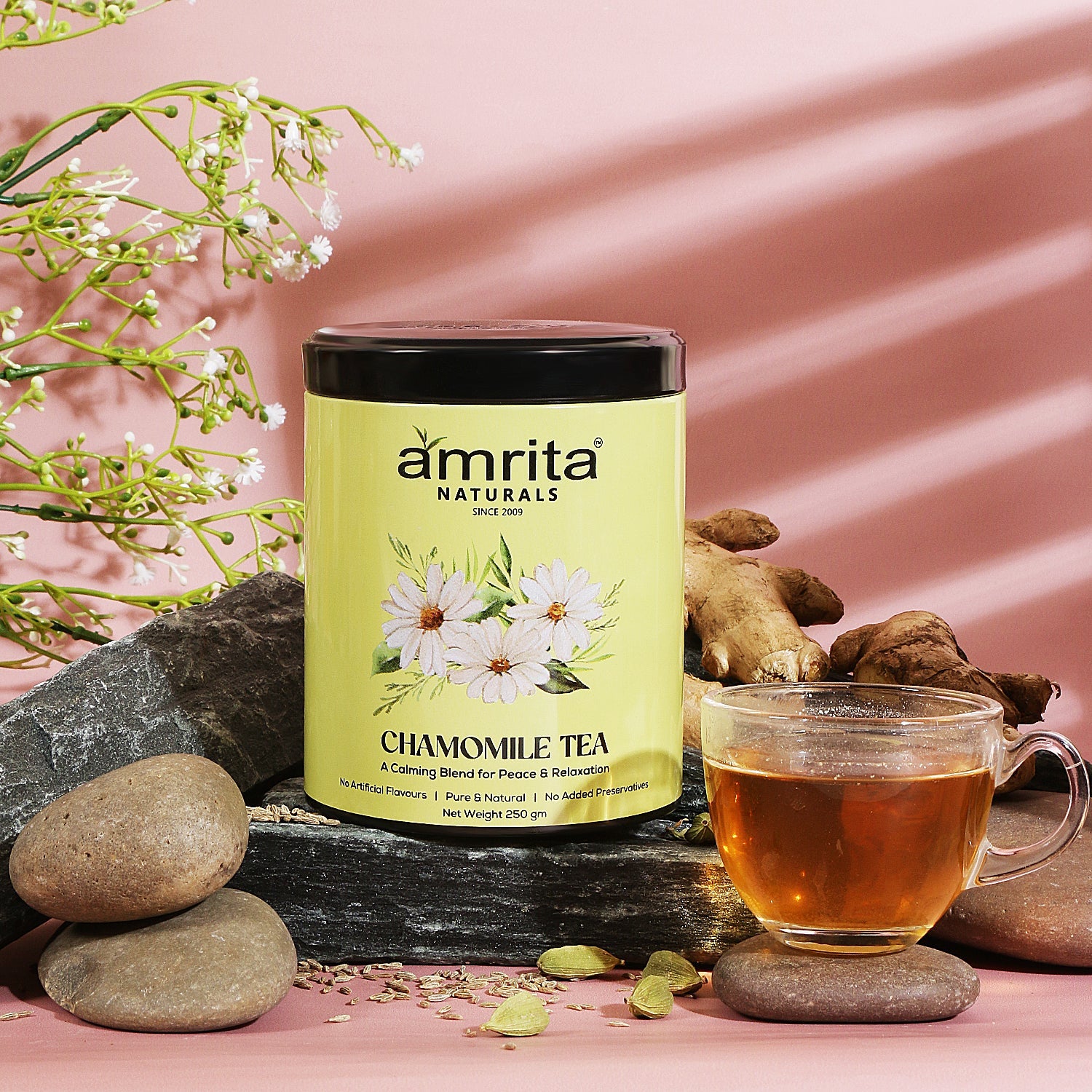 CHAMOMILE HERBAL TEA Amrita Naturals