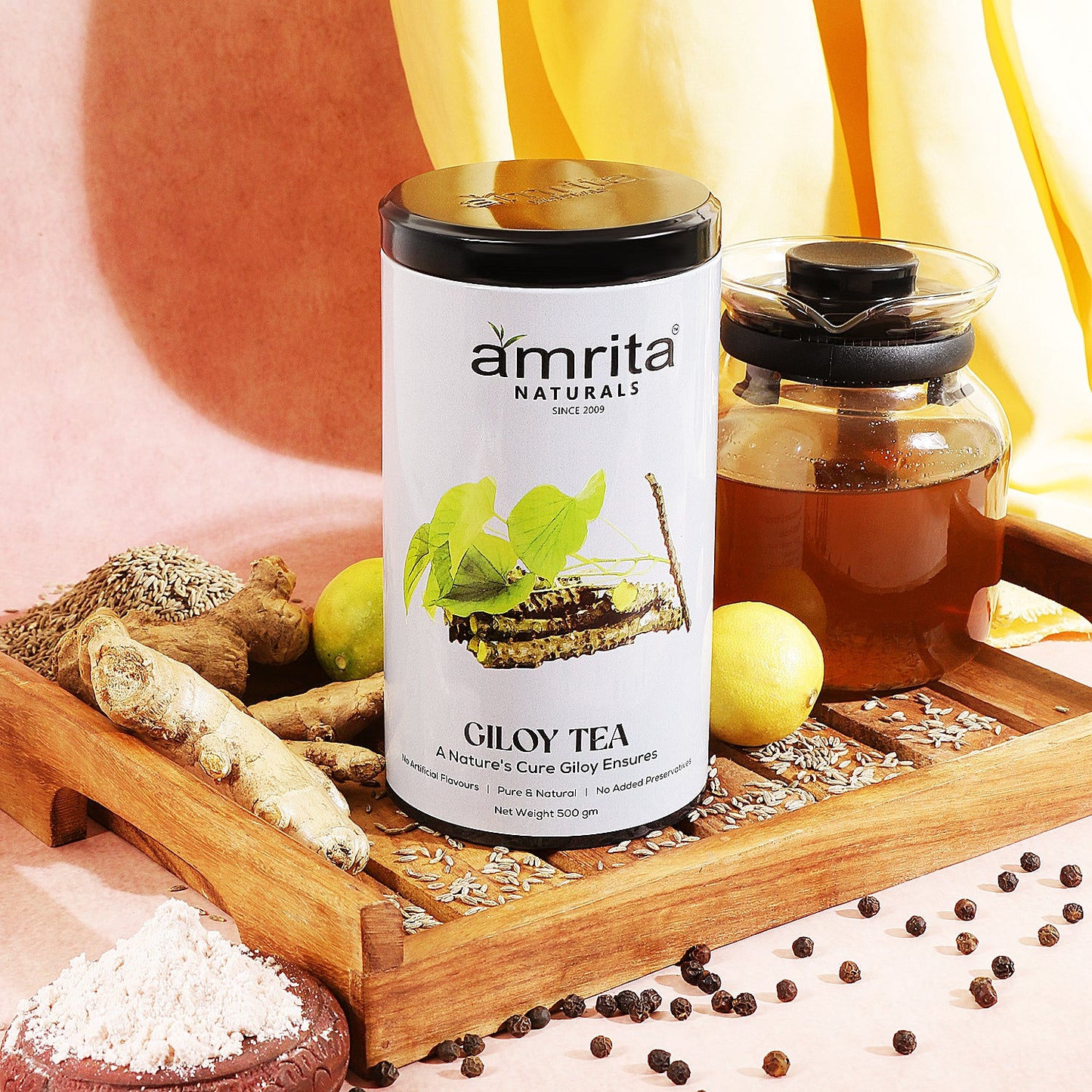 Amrita Naturals Giloy Tea- 500G Amrita Naturals
