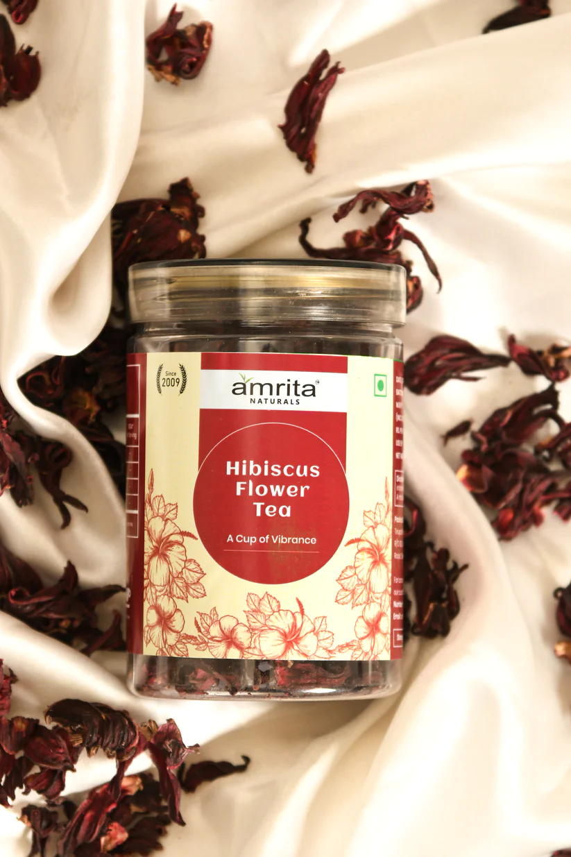 Amrita Naturals Hibiscus Flower Tea- 30g Amrita Naturals