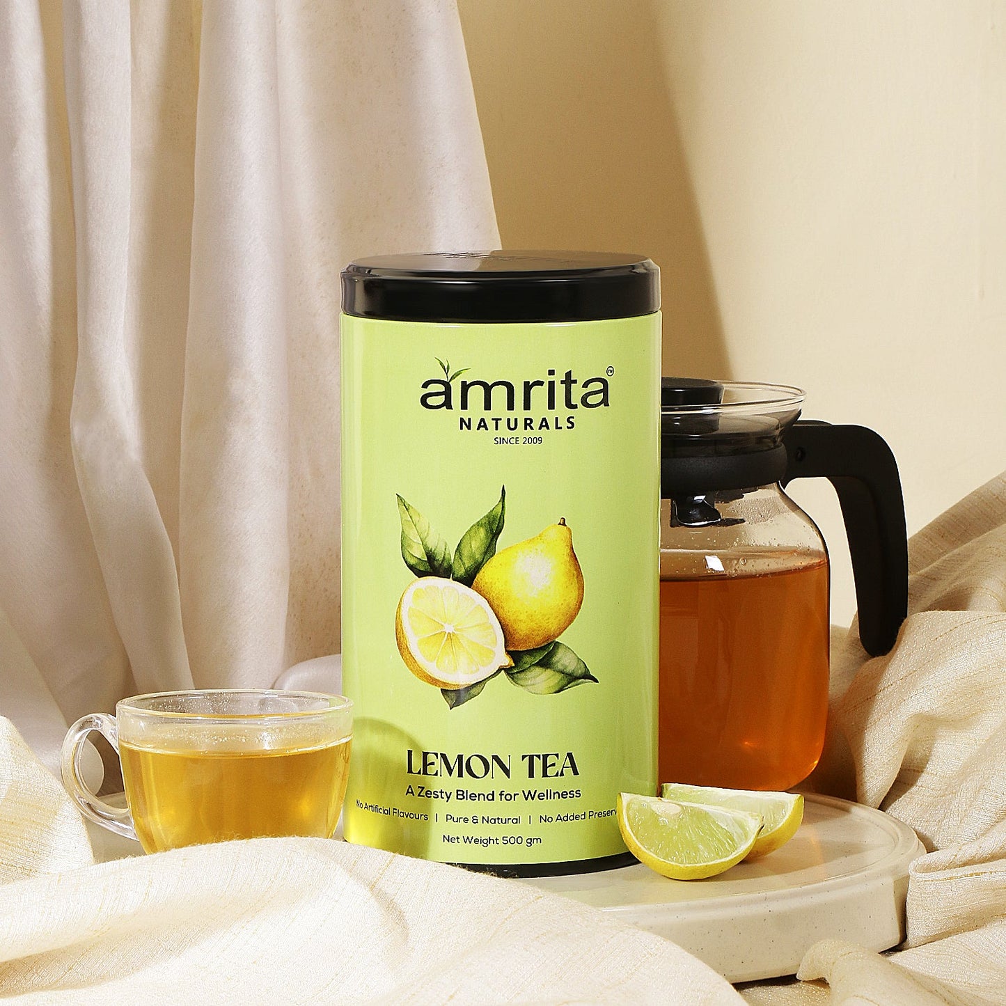 Amrita Natural’s Lemon Herbal Tea - 500 G Amrita Naturals