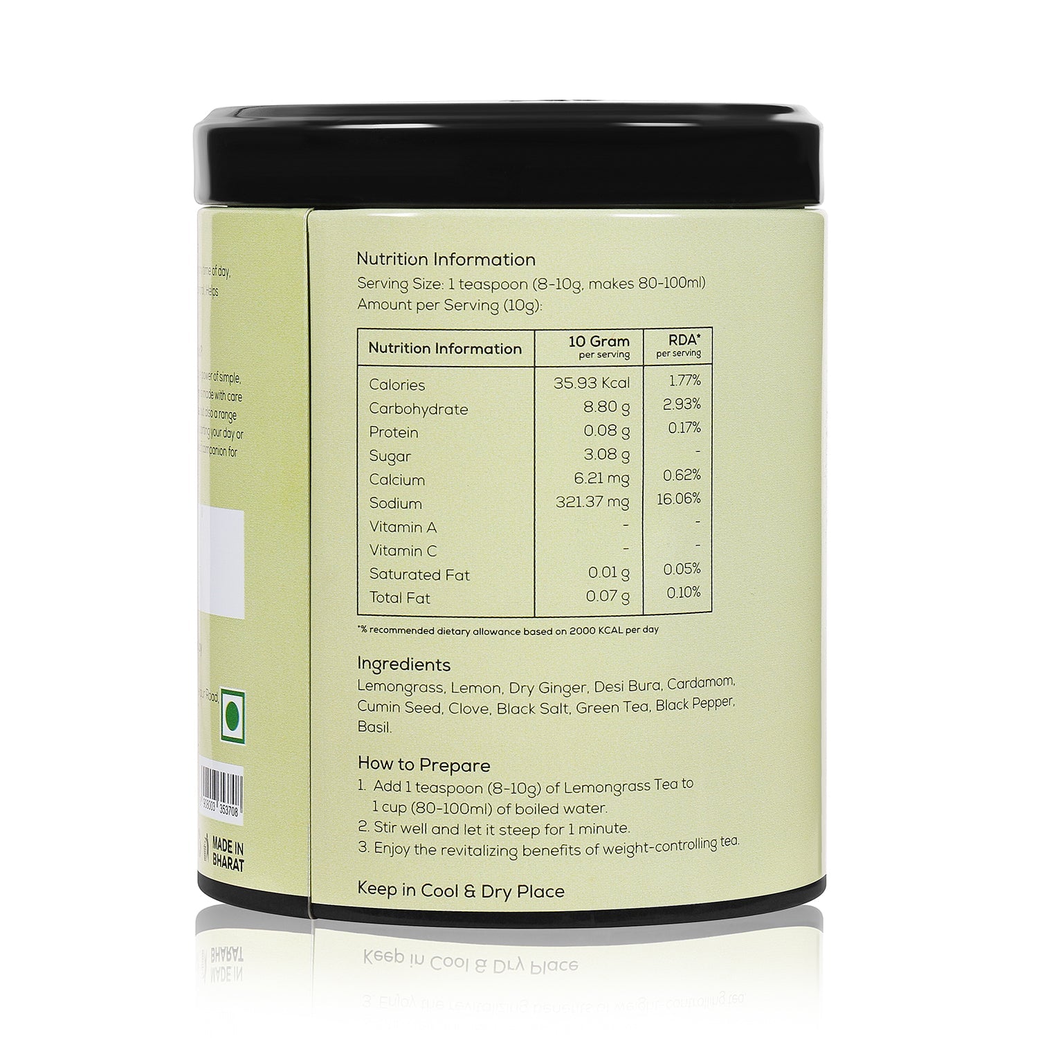 LEMONGRASS HERBAL TEA Amrita Naturals