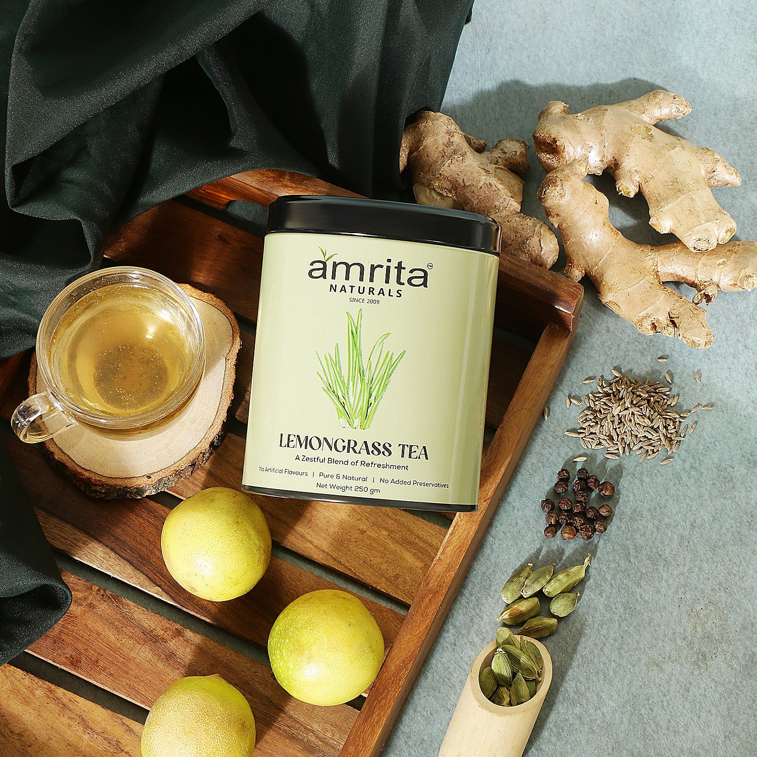 LEMONGRASS HERBAL TEA Amrita Naturals