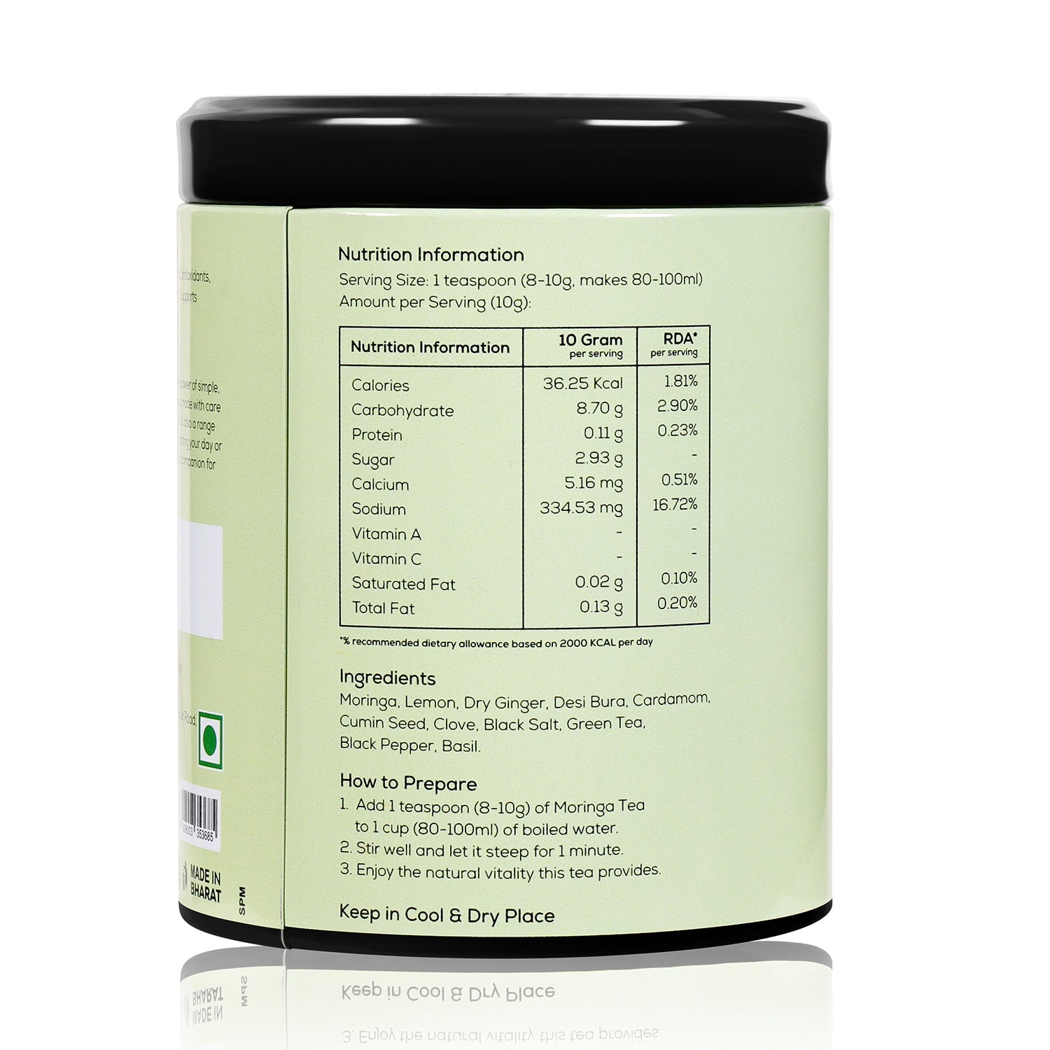 Moringa Green Vitality Tea Amrita Naturals