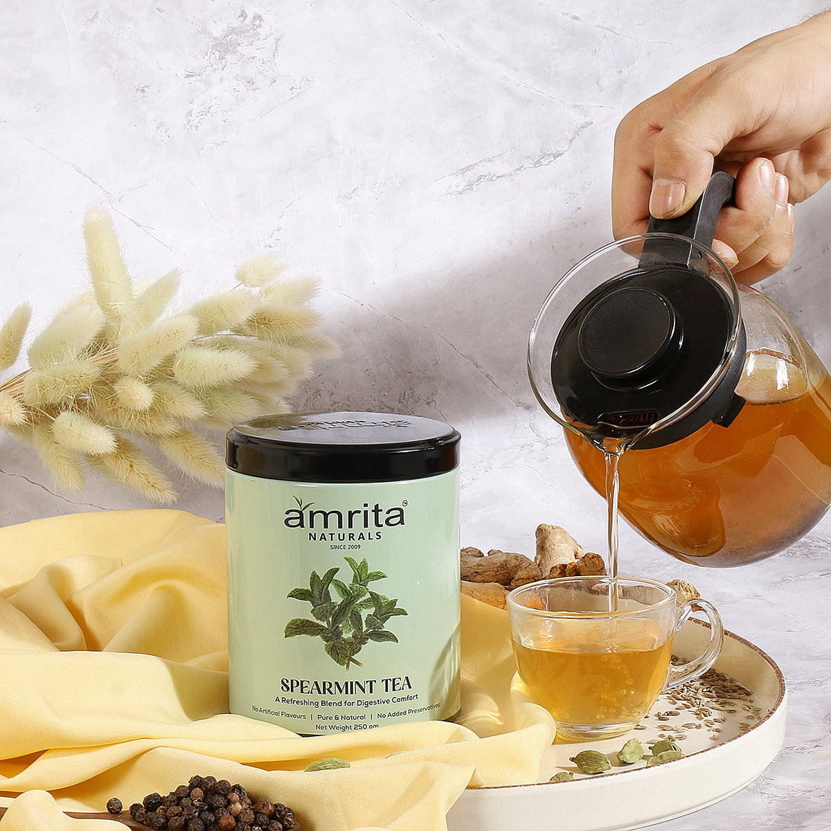 SPEARMINT HERBAL TEA Amrita Naturals